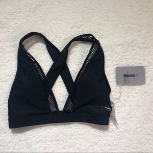Gymshark bliss bikini top, black, medium.